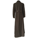 Alexon Youngset by Alannah Tandy brown tweed military style 1960s maxi coat