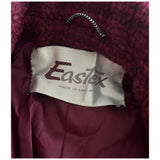 Plum purple wool weave 1960s Eastex coat