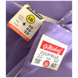 St Michael vintage 1970s unworn lavender waistcoat and mini skirt suit