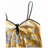 Apricot abstract floral print vintage 1960s unworn slip petticoat
