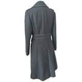 Alexon Youngset par Alannah Tandy manteau de style militaire en laine grise des années 1960