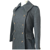Alexon Youngset by Alannah Tandy grey wool military style 1960s coat