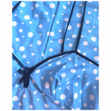 Sky blue and white bubble print vintage 1960s unworn slip petticoat
