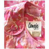 Carnegie vintage 1960s pink cotton flower power summer dress