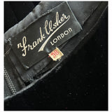 Frank Usher stunning black velvet vintage 1950s evening dress