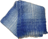 St Michael mohair and wool plaid vintage scarf