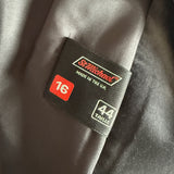 Stormy grey cotton velvet unworn vintage blazer
