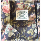 Laura Ashley vintage 1980s rose print floral cotton day dress