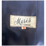 Robe de cocktail vintage en velours bleu royal des années 1950/1960