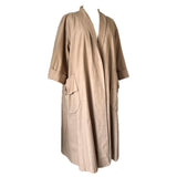 Manteau swing vintage pêche blush des années 1950 avec poches surdimensionnées