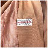 Manteau swing vintage pêche blush des années 1950 avec poches surdimensionnées