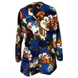 Psychedelic flower power vintage 1960s tunic top