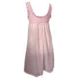 Frothy pink nylon and lace unworn vintage St Michael 1960s nightie