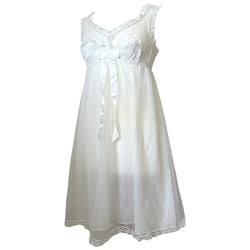 Frothy white nylon and lace unworn vintage St Michael 1960s nightie