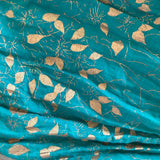 Monsoon 1980s emerald green and gold Indian cotton sundress with matching shawl