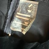 Clothes by Samuel Sherman black cotton velvet 1960s pinafore dress