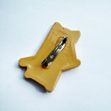 Vintage striped deck chair brooch