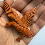 Vintage large carved effect 1940s duck brooch