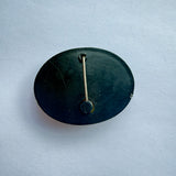 Yellow and black vintage 1940s Scottie Dog brooch