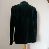 Pine green velvet 1980s Alexon blazer