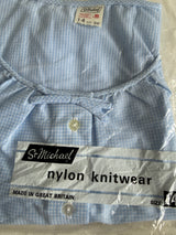 St Michael unworn vintage 1960s blue and white gingham blouse