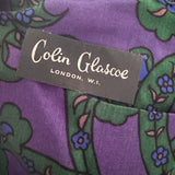 Psychedelic vintage 1960s printed silk mod shift dress by Colin Glascoe
