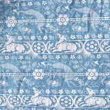 Wedgwood blue and white cotton vintage 1960s prairie maxi dress