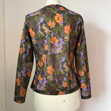 St Michael vintage 1960s floral long sleeved top