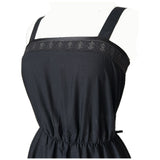 Black broderie anglaise lace insert vintage 1970s St Michael sun dress