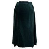 Forest green velvet Alexon vintage skirt