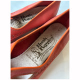 Daim rose saumon vintage années 1960 mod Hush Puppies chaussures UK 7.5