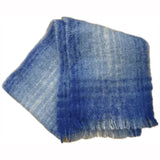 St Michael mohair and wool plaid vintage scarf