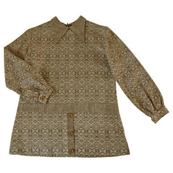 Graphic patterned mod 1970s girl's collared day dress - Vintage Clothing, Vintage Stock, Vintage Dresses, Vintage Shoes UK