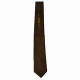Mod dark brown vintage 1960s tie with deco starburst - Vintage Clothing, Vintage Stock, Vintage Dresses, Vintage Shoes UK