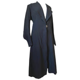 Art deco black worsted rare vintage 1930s coat